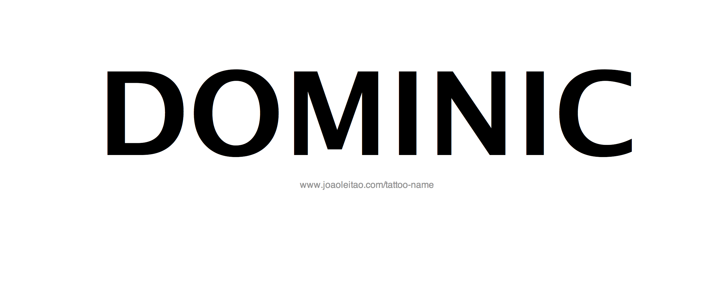 Dominic Name Tattoo Designs